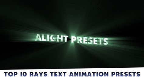 Alight Motion Text Presets