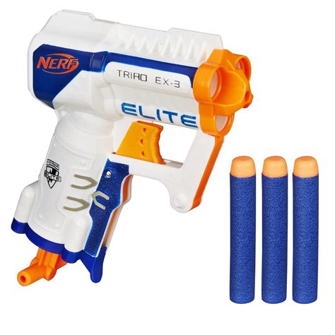 Nerf N Strike Elite Triad Ex 3 Blaster With 3 Nerf Elite Darts