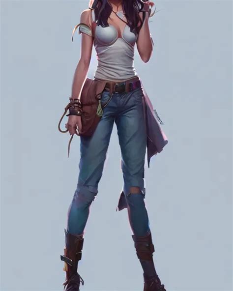 Full Body Character Concept Art Of Jamie Chung Stable Diffusion