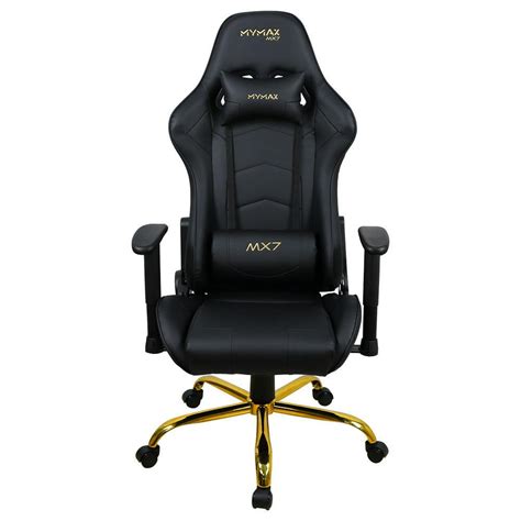 Cadeira Gamer Mymax Mx At Kg Girat Ria Preto Gold Edition Em