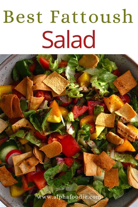 Fattoush Salad Alphafoodie