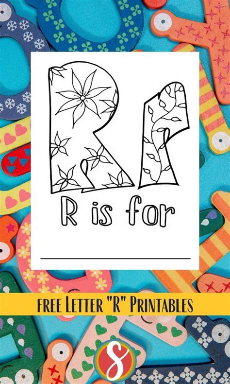 Free Letter R Coloring Pages — Stevie Doodles