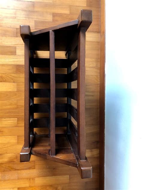 Contemporary Rustic Solid Wood Magazine Rack Furniture Home Living