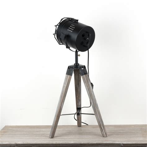 Industriální stolní lampa reflektor 42cm