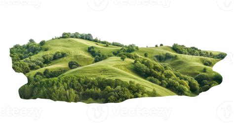 Ai Generated Serene Green Rolling Hills In A Peaceful Countryside