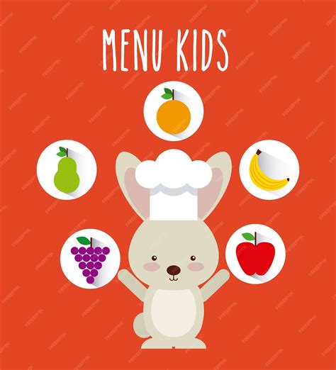 Premium Vector Kids Menu Design Vector Illustration Eps10 Graphic