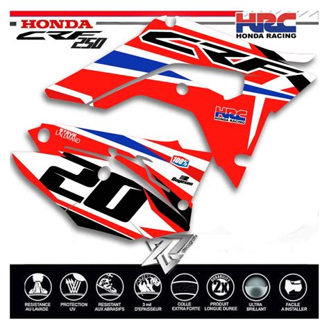 Kit D Co Honda Crf Team Hrc Decografix Couleur Fonds De