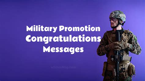 Military Promotion Congratulations Messages - WishesMsg