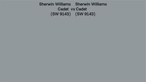 Sherwin Williams Cadet Vs Cadet Side By Side Comparison