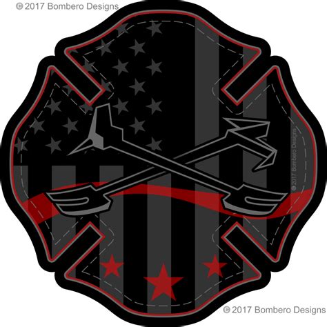 Subdued Maltese Fire Gear Fire Badge Fire Fighter Tattoos