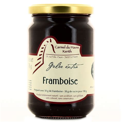 Livraison à domicile Carmel Du Havre Kerith Gelée extra framboise 370g