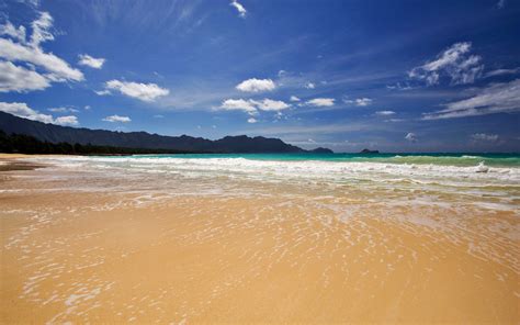 Wallpaper Sinar Matahari Laut Teluk Pantai Pasir Langit Horison