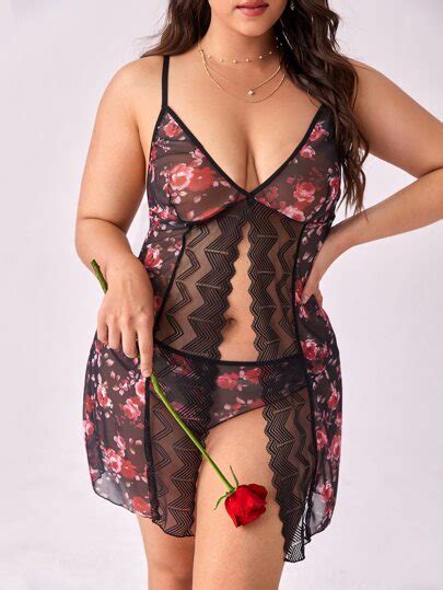 Lingerie Sexy Plus Size Compre Curvas E Plus Size Online Shein Brasil