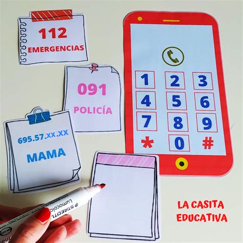 Aprender a llamar a emergencias Material didactico para niños