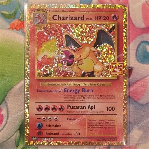 Jual Pokemon Tcg Indonesia Charizard 25th Anniversary Jakarta Selatan Card Sanctuary