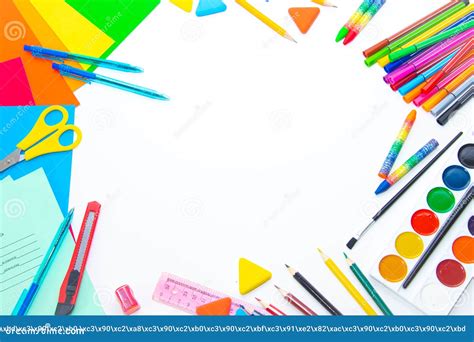 Layout De Artigos De Papelaria Tema Escolar Preparando Se Para A Escola