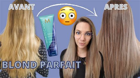 Shampooing Violet Moroccan Oil Avant Apr S Cheveux Blond Comment Avoir