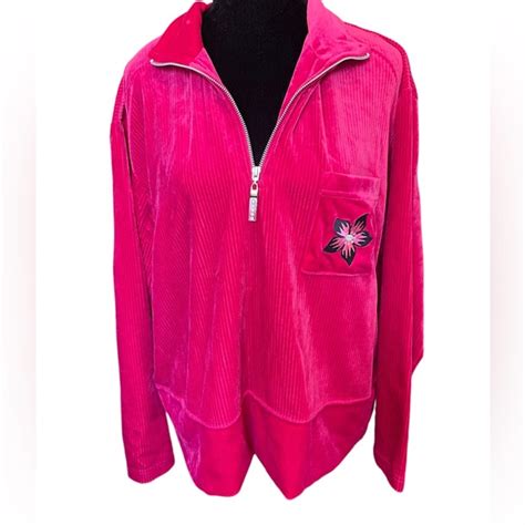 Jaclyn Smith Tops Jaclyn Smith Sport Vintage 9s Pink Velvet