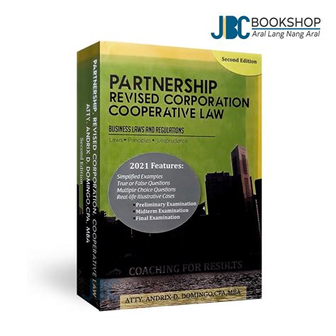 Partnership Revised Corporation And Cooperative Law Business Laws And