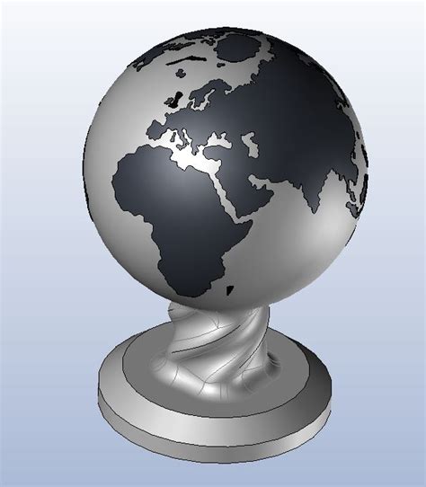 Fichier Stl Globe Terrestre 🗺・modèle Imprimable En 3d à Télécharger・cults