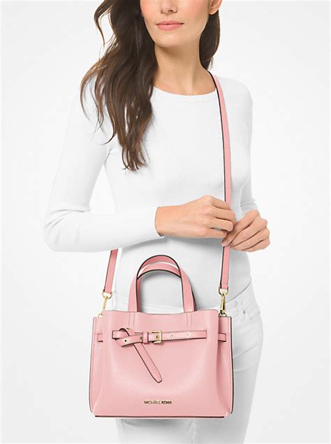 Emilia Small Pebbled Leather Satchel Michael Kors