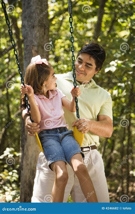 Dad And Daughter Stock Photo Image Of Color Brunette