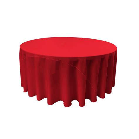 Red 100 Polyester Round Tablecloth 108 Ifabric