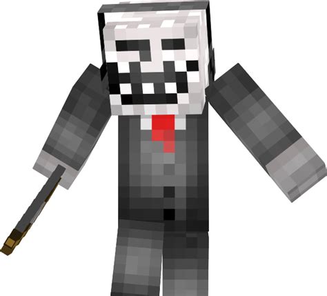 Minecraft Mods Internet Troll Skin Terminator Face Hd Png Download