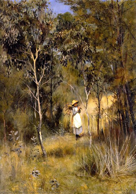 Oil Painting Replica Gathering Mistletoe 1886 By Frederick Mccubbin