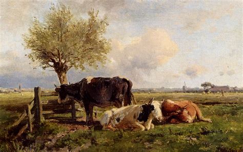 Resting Cows Painting Anton Mauve Oil Paintings