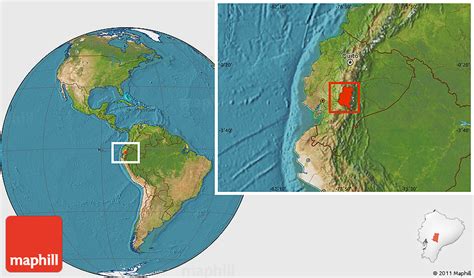 Satellite Location Map of Chimborazo