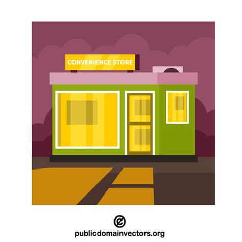 Convenience Store Public Domain Vectors