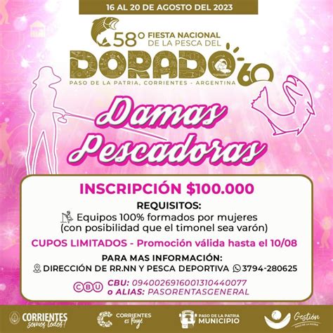 Promoción Damas Pescadoras para la 58 Fiesta Nacional de la Pesca del