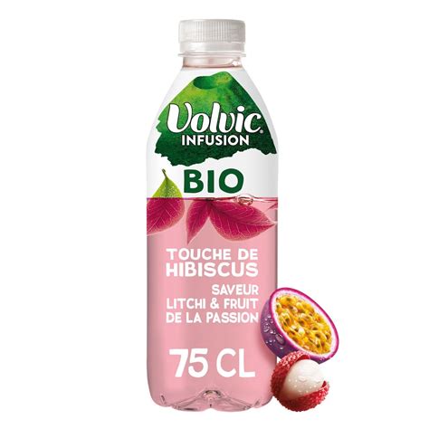 Eau Aromatis E Touche D Hibiscus Volvic Infusion Bio La Bouteille De