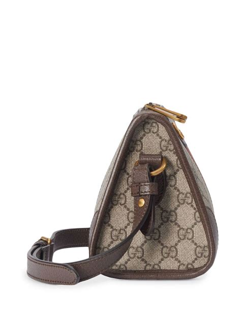 Gucci Gg Canvas Messenger Bag In Brown Modesens