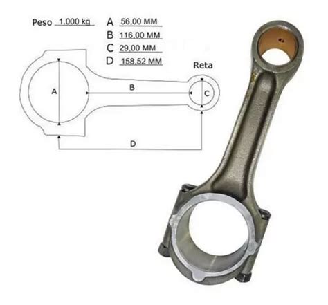 Biela Motor Mitsubishi L200 Pajero Hr 2 5 Bongo H100 29mm