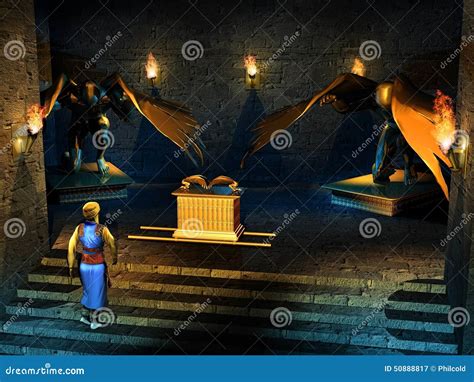 Into The Temple Of Solomon Stock Illustration Image