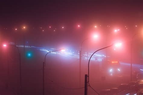 Premium Photo Illuminated Street Lights Against Sky At Night