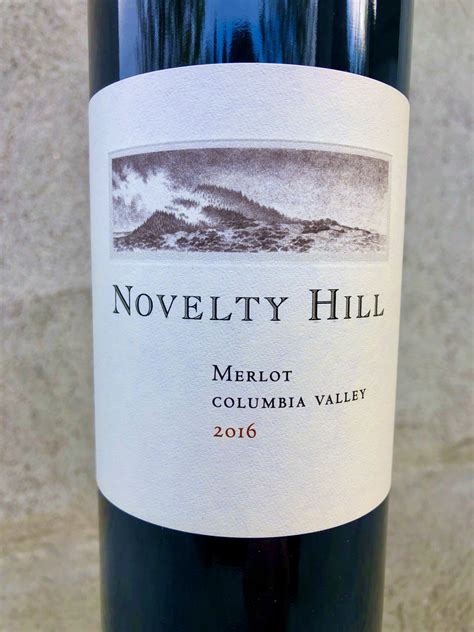 It's still merlot month so here we go with more merlot - Novelty Hill