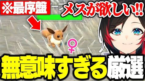 【crカップポケモン】最序盤にも関わらず低確率のメスイーブイを厳選しだすうるかw【切り抜きうるか】 Youtube