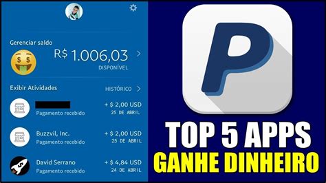 → Top 5 Aplicativos Para Ganhar Dinheiro No Paypal Todo Dia