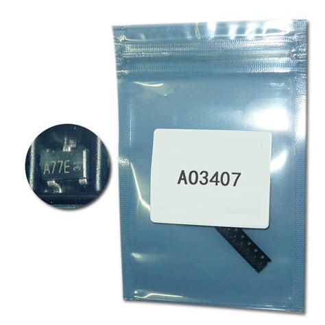 100pcs/lot AO3407 MOSFET P channel FET AO3407 word A79T 4.3A/30V SOT23 ...