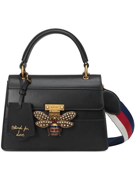 Gucci Queen Margaret Small Top Handle Bag In Black Lyst