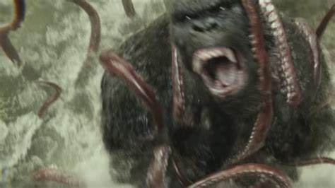 Kong Skull Island 2017 Kong Vs Giant Squid Octopus Explained Kong Vs Mire Squid Spoiler