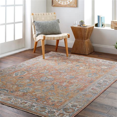 Markandday Area Rugs 5x8 Fort Thomas Traditional Rust Area Rug 53 X 7