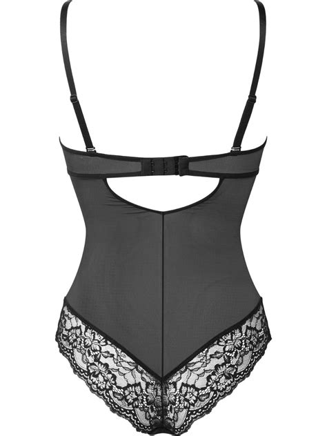 Suspense Non Wired Body Black Lingerie Bodysuit Gossard