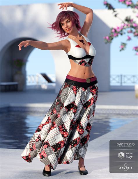 Dforce Roma Dancer Outfit Textures Daz D