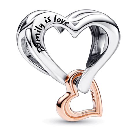 Pandora Two Tone Openwork Infinity Heart Charm C Francis