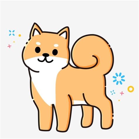 Cute Shiba Inu Puppy Cartoon L Sanpiero