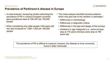 Parkinsons Disease Epidemiology And Burden Neurotorium